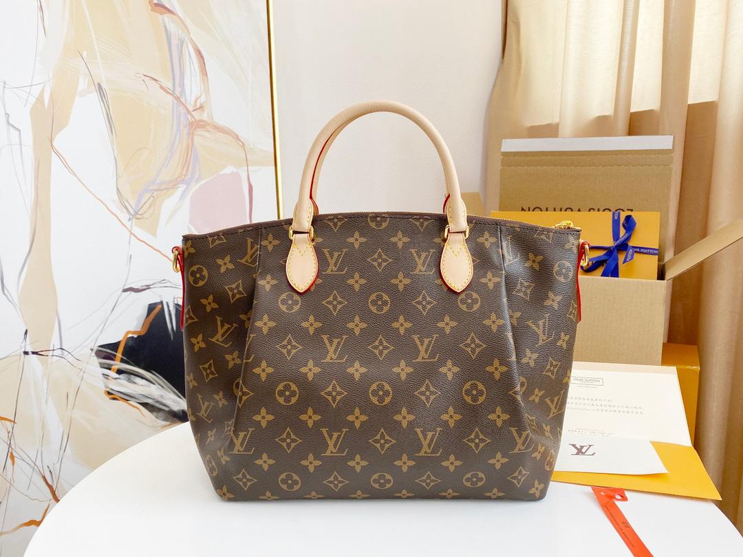 Louis Turenne MM Monogram Canvas For Women, Women��s Handbags, Shoulder Bags 15in/38cm LV M48814