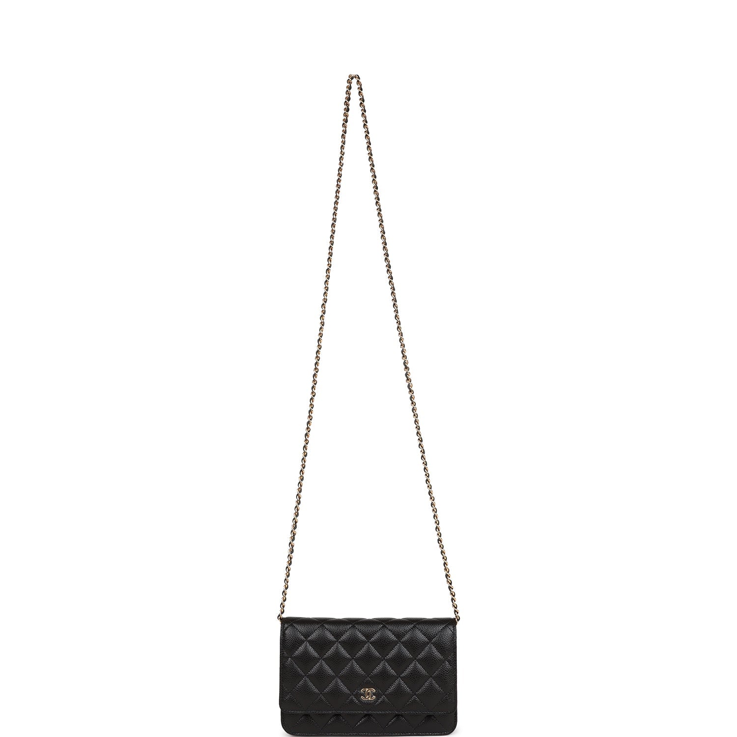 CC Wallet on Chain WOC Black Caviar Gold Hardware