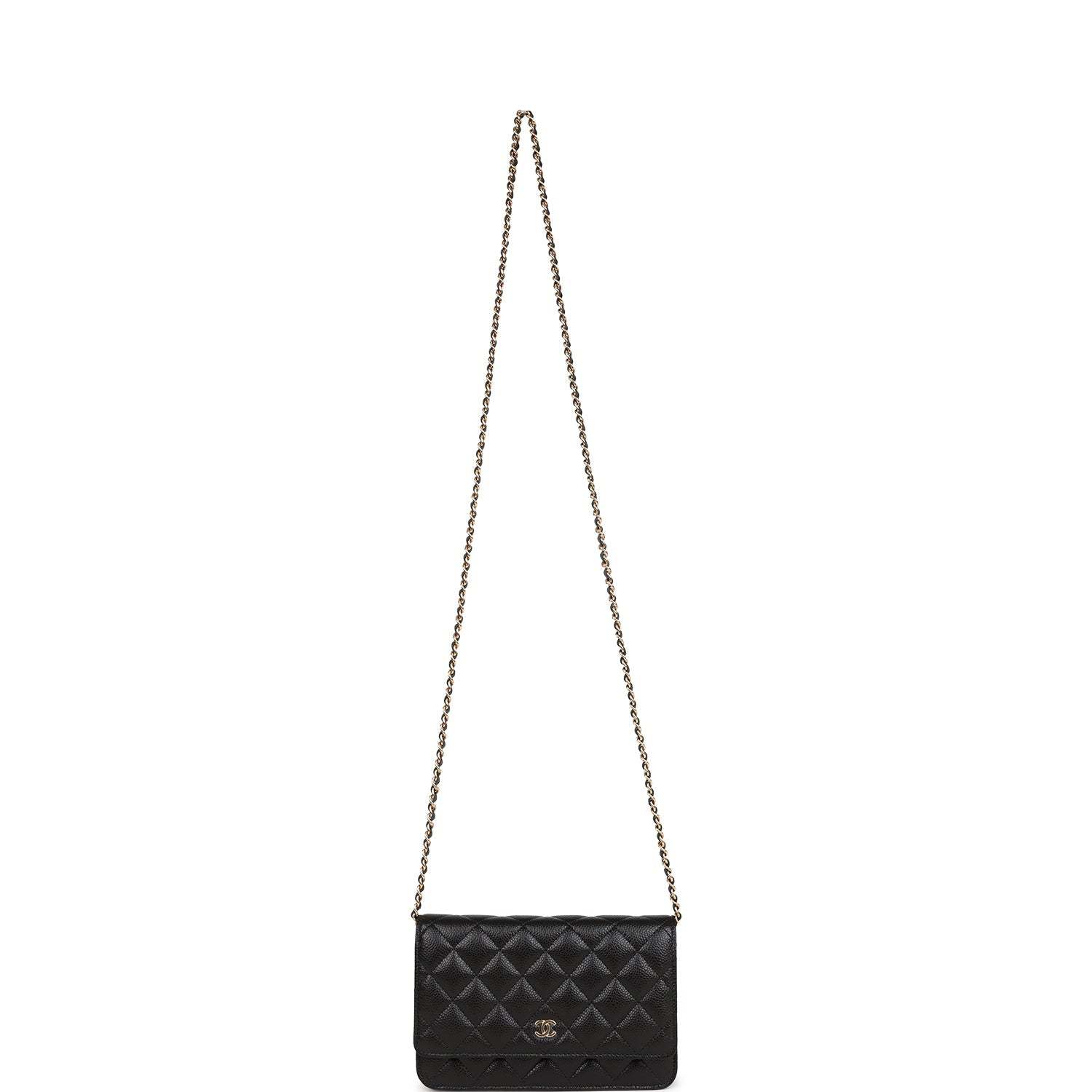 CC Wallet on Chain WOC Black Caviar Gold Hardware