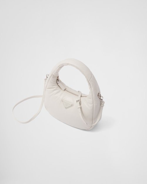 PP Soft padded nappa leather mini-bag - White