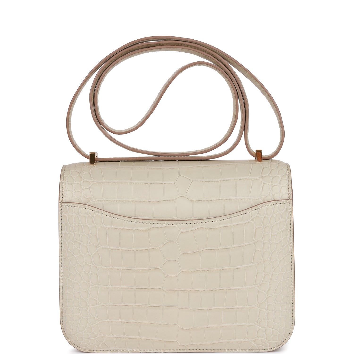 H Constance 18 Beton Matte Alligator Gold Hardware