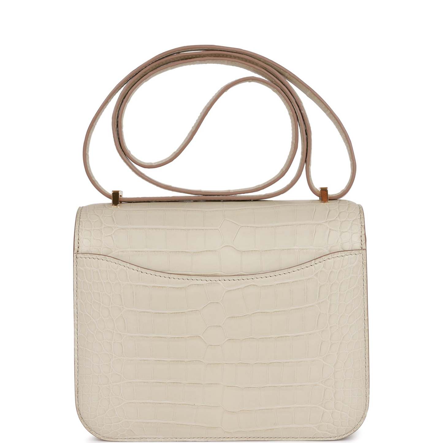 H Constance 18 Beton Matte Alligator Gold Hardware