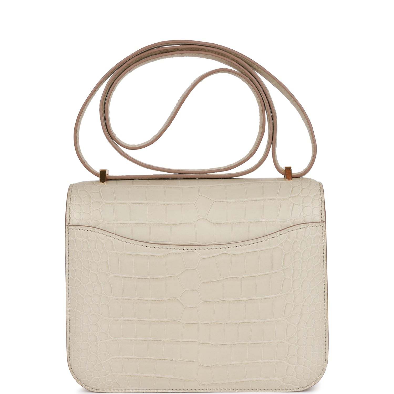 H Constance 18 Beton Matte Alligator Gold Hardware