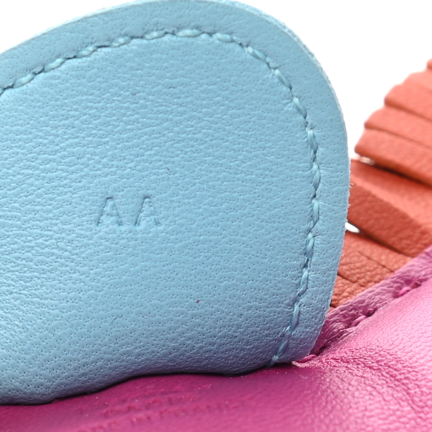 H Milo Lambskin Grigri Rodeo Horse Bag Charm MM Rose Pourpre Cornaline Celeste