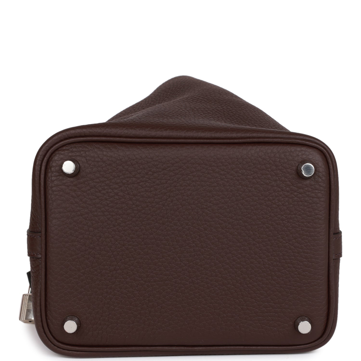 H Eclat Picotin Lock 18 Rouge Sellier Clemence Palladium Hardware