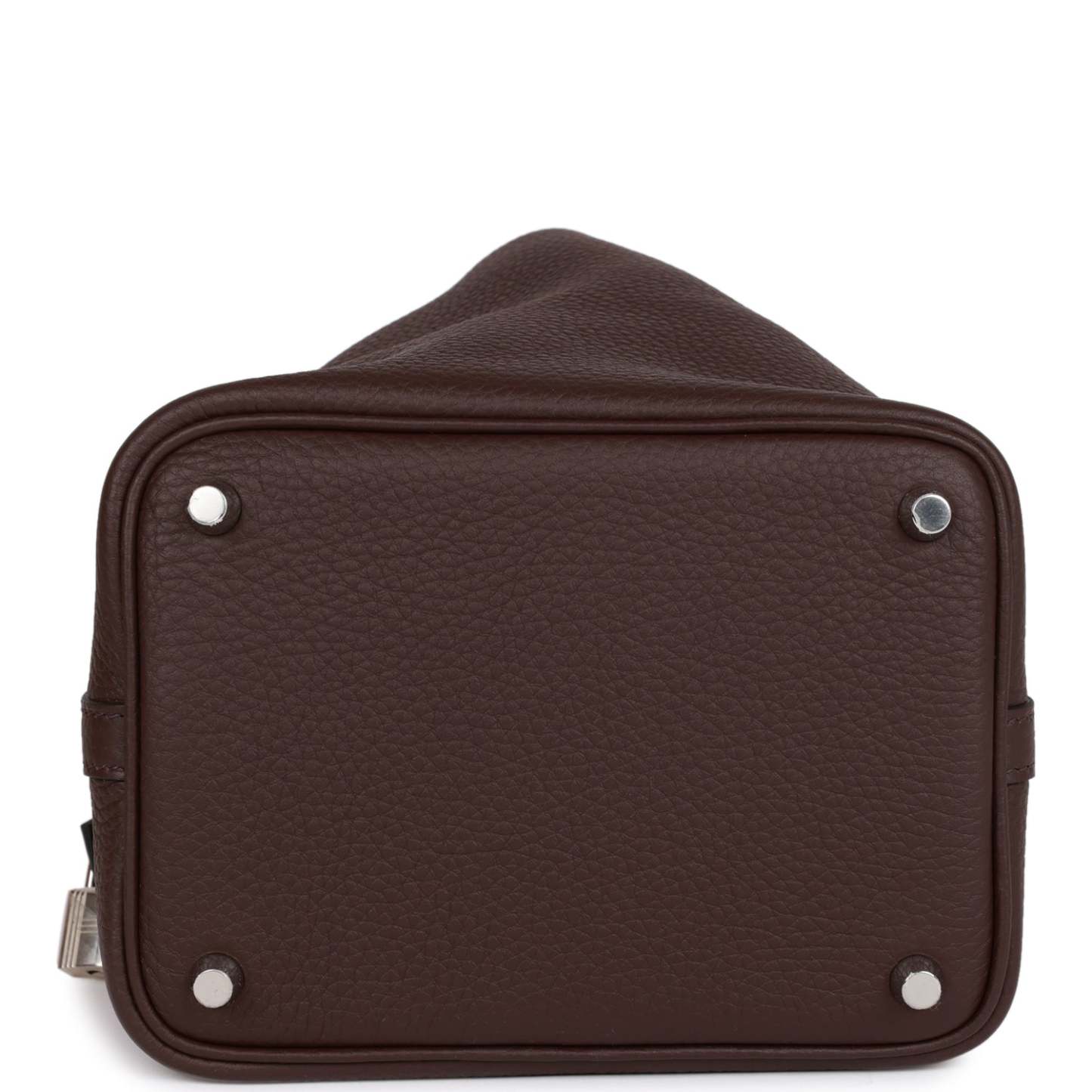 H Eclat Picotin Lock 18 Rouge Sellier Clemence Palladium Hardware