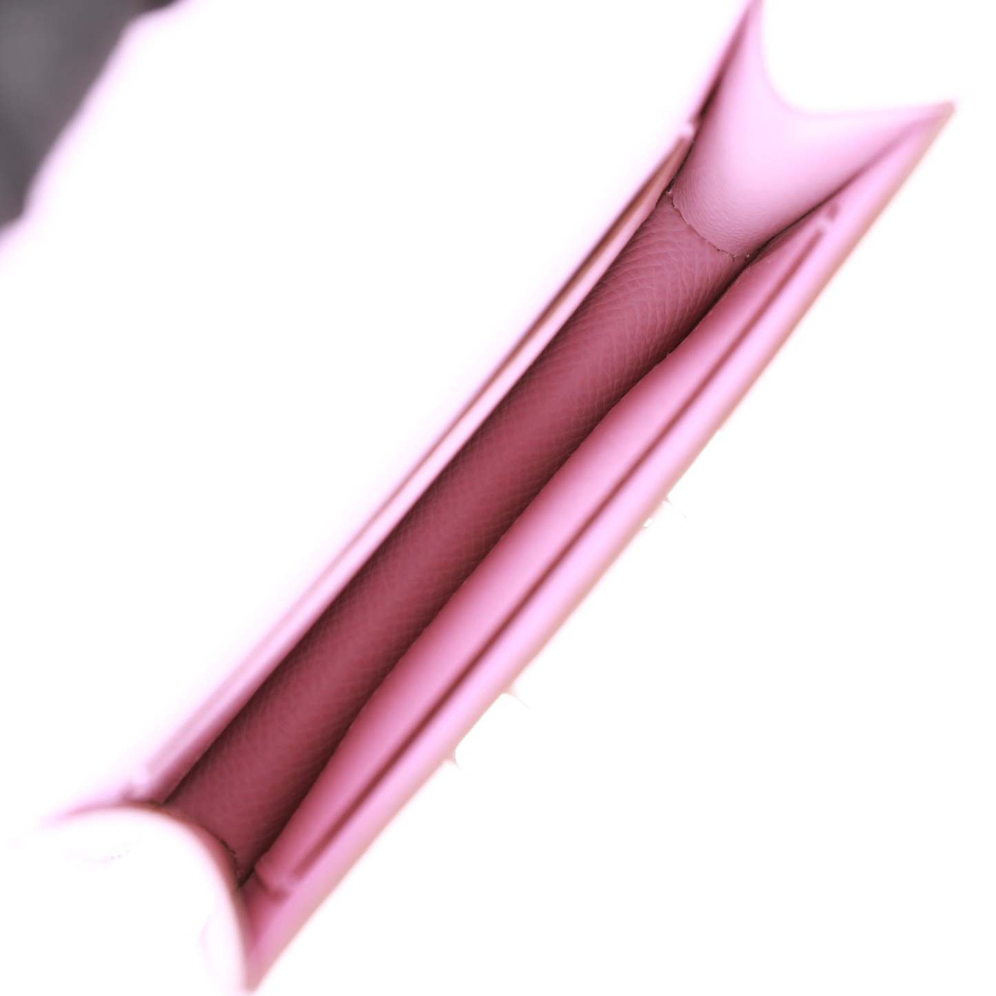 H Constance Slim Wallet Mauve Syestre Epsom Palladium Hardware