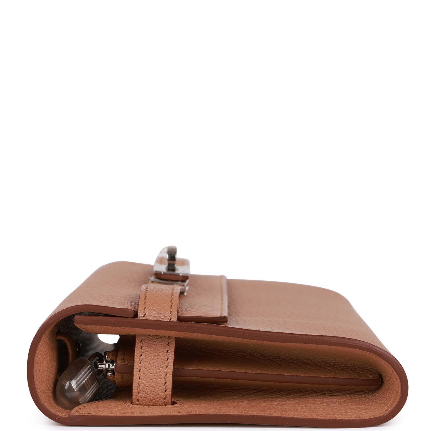 H Kelly Wallet To Go Quebracho Chevre Palladium Hardware