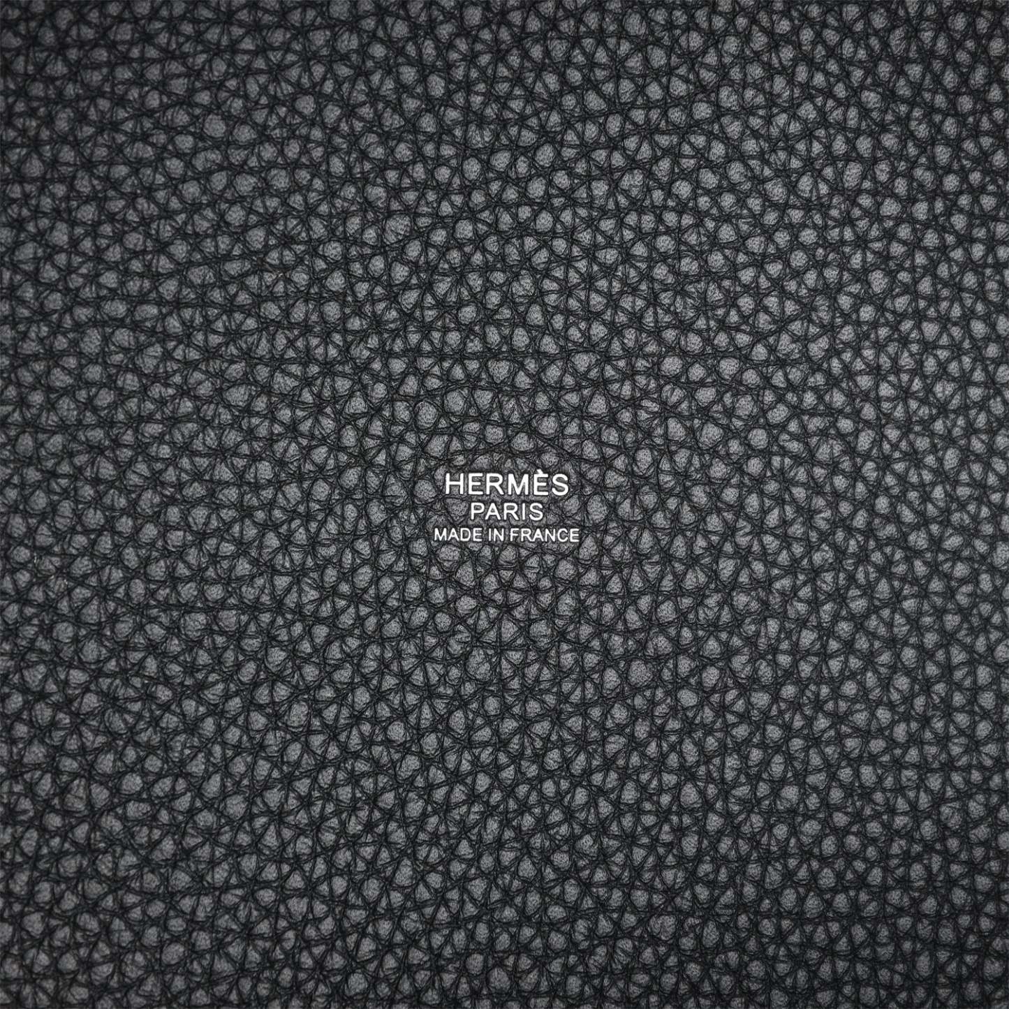 H Black Clemence Picotin Lock 22cm Palladium Hardware