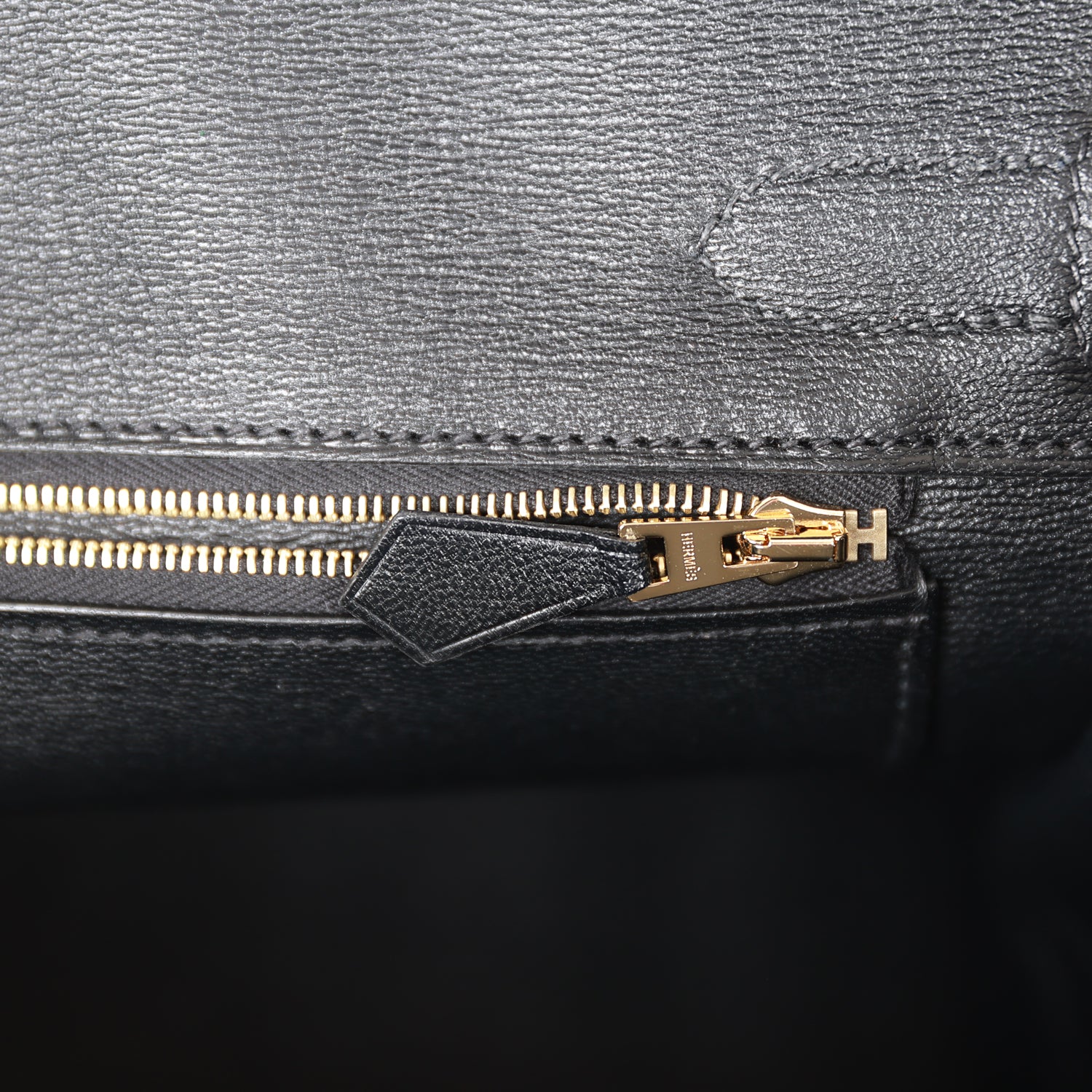 H Birkin 30 Black Shiny Niloticus Crocodile Gold Hardware