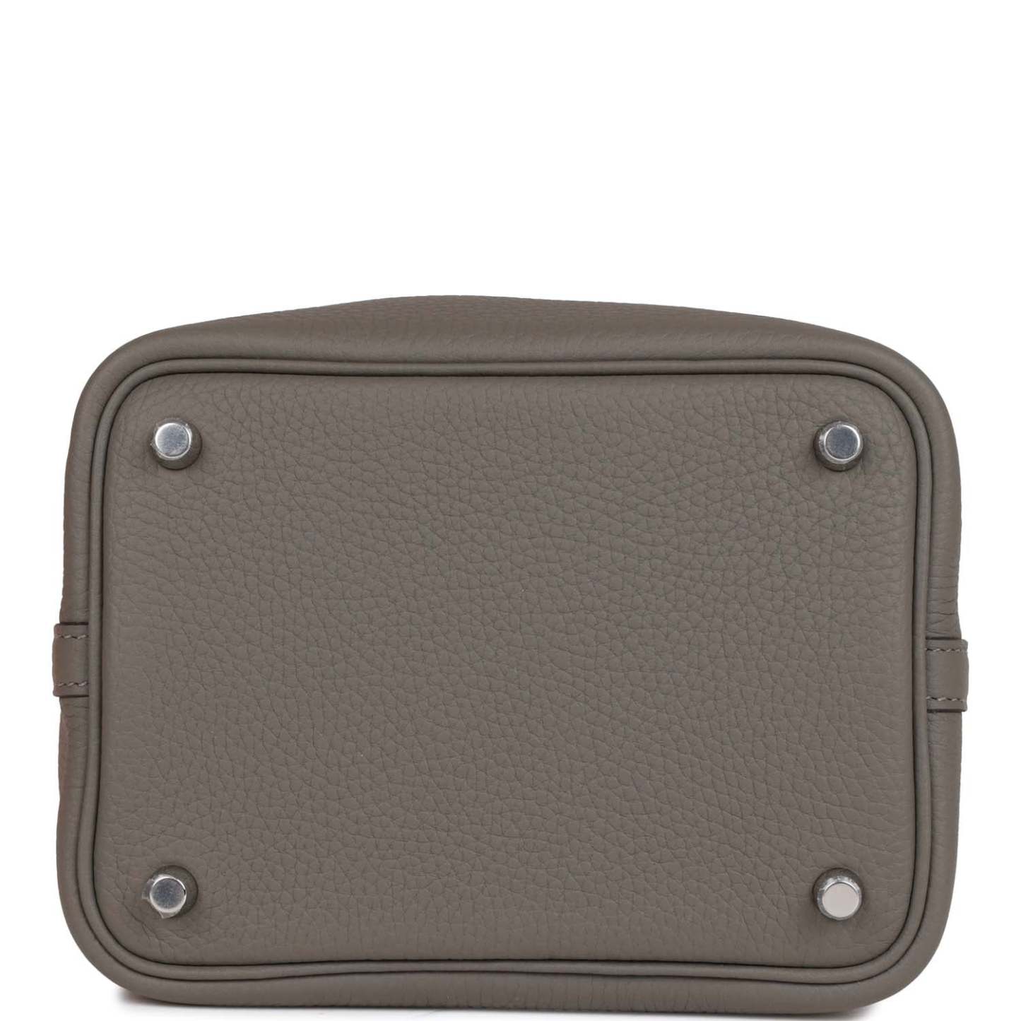 H Picotin Lock 18 Gris Meyer Clemence Palladium Hardware