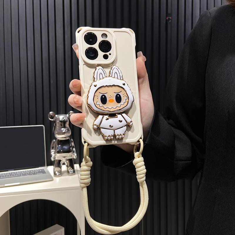 hard-shell-labubu-mirror-kickstand-iphone-case-rotatable-mirror-shockproof-design-3157