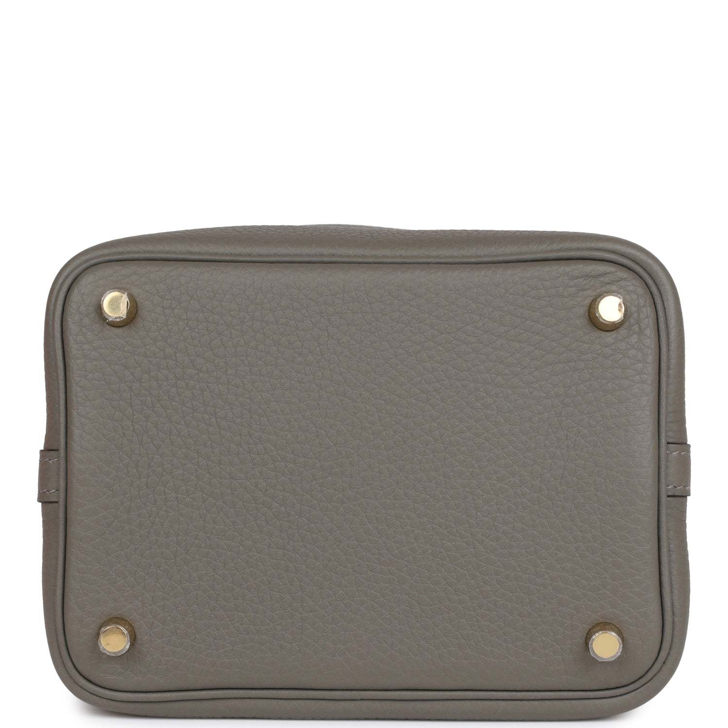 H Picotin Lock 18 Gris Meyer Clemence Gold Hardware