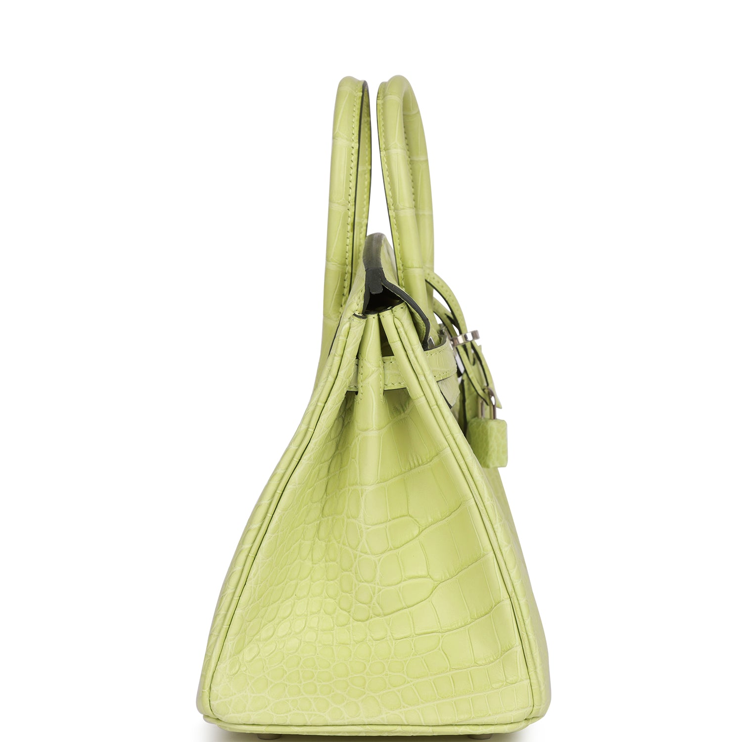 H Birkin 25 Jaune Bourgeon Matte Alligator Palladium Hardware