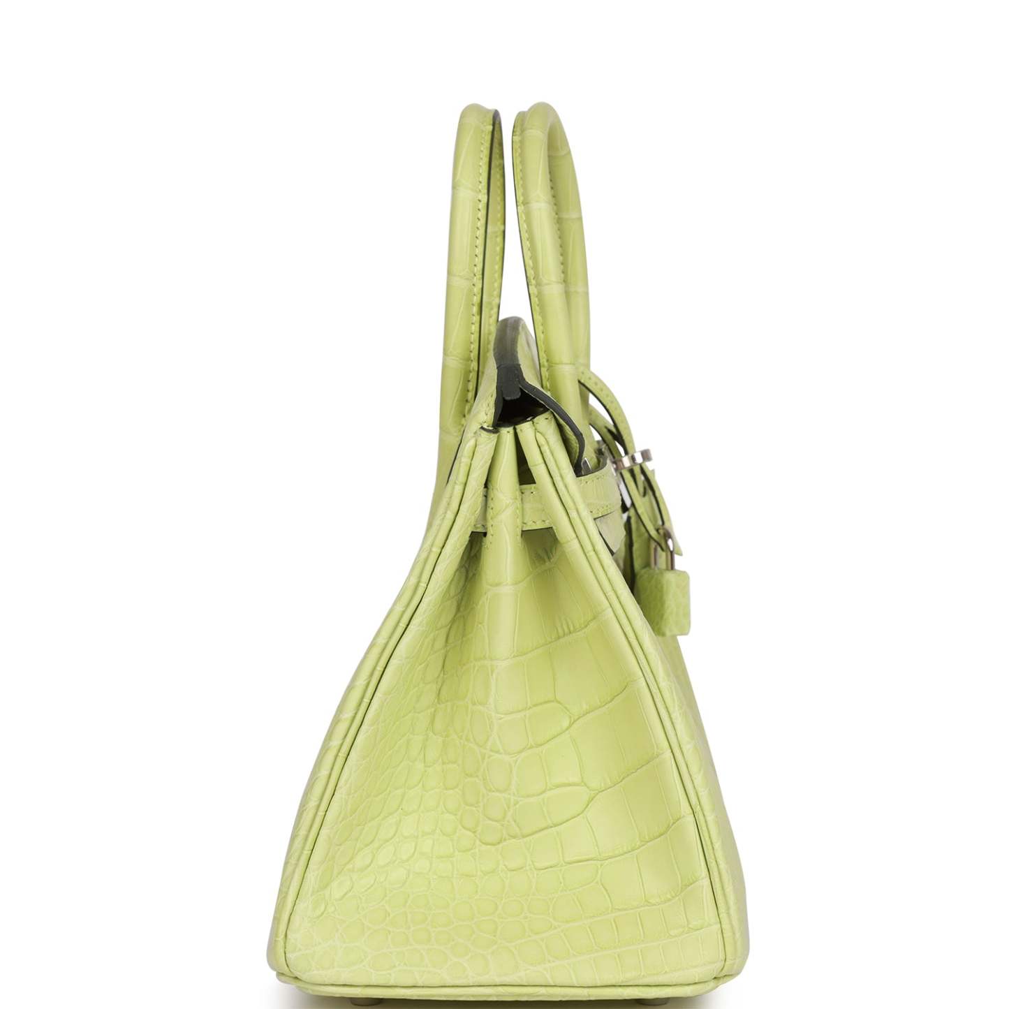 H Birkin 25 Jaune Bourgeon Matte Alligator Palladium Hardware
