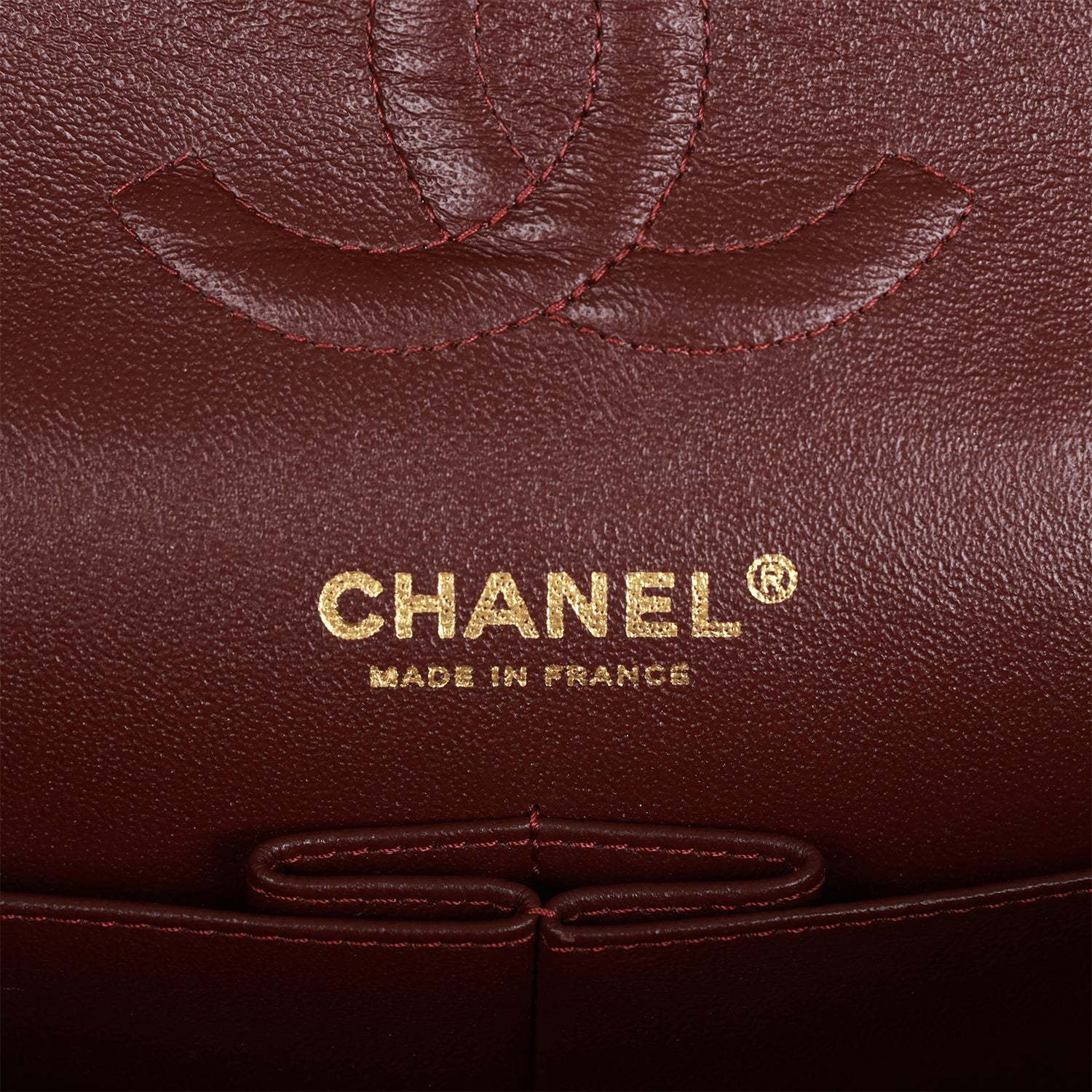 CC Medium Classic Double Flap Bag Black Caviar Gold Hardware