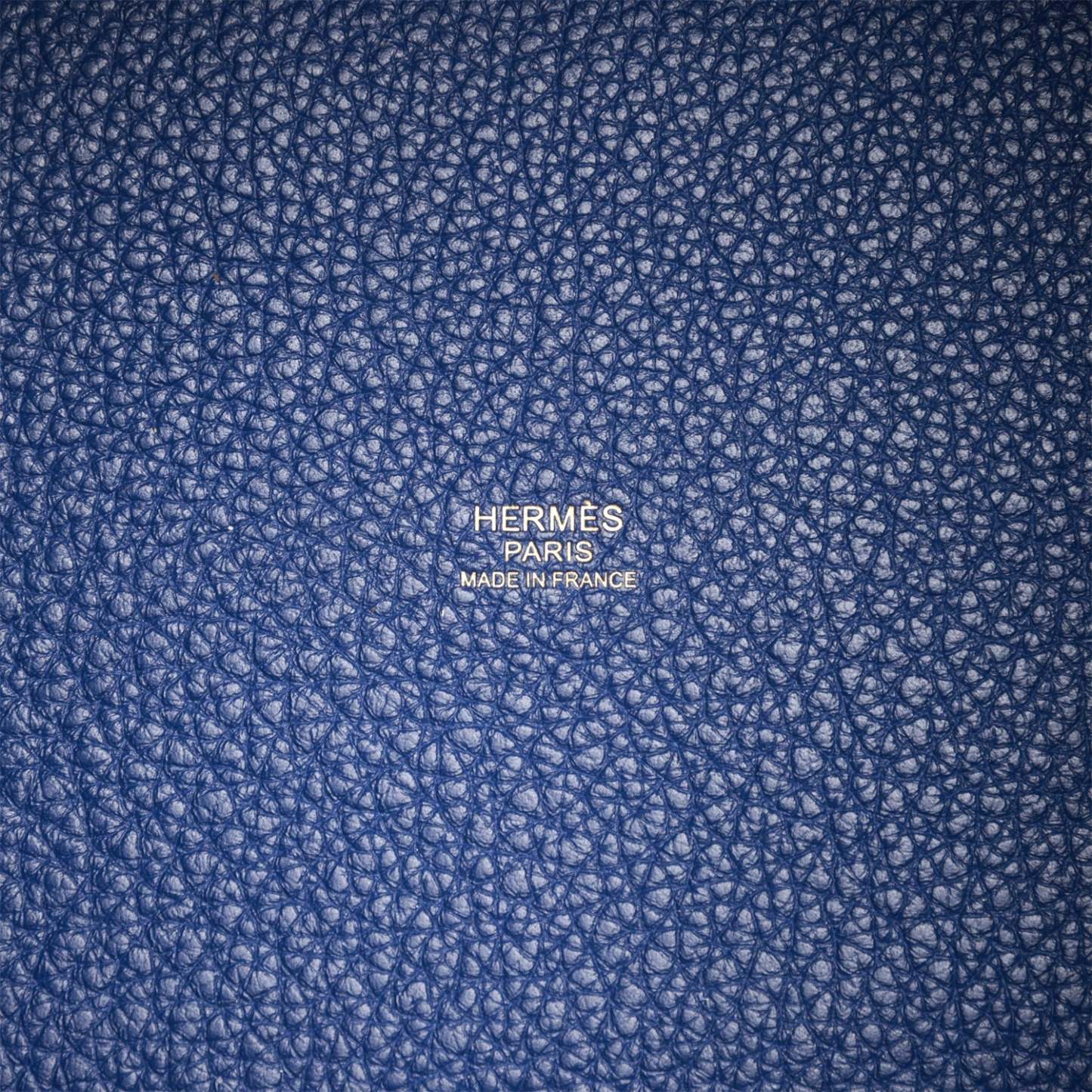 H Picotin Lock 18 Bleu Saphir Maurice Gold Hardware