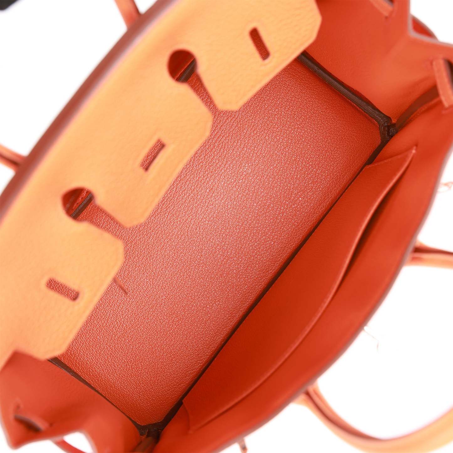 H Birkin 25 Orange Togo Palladium Hardware