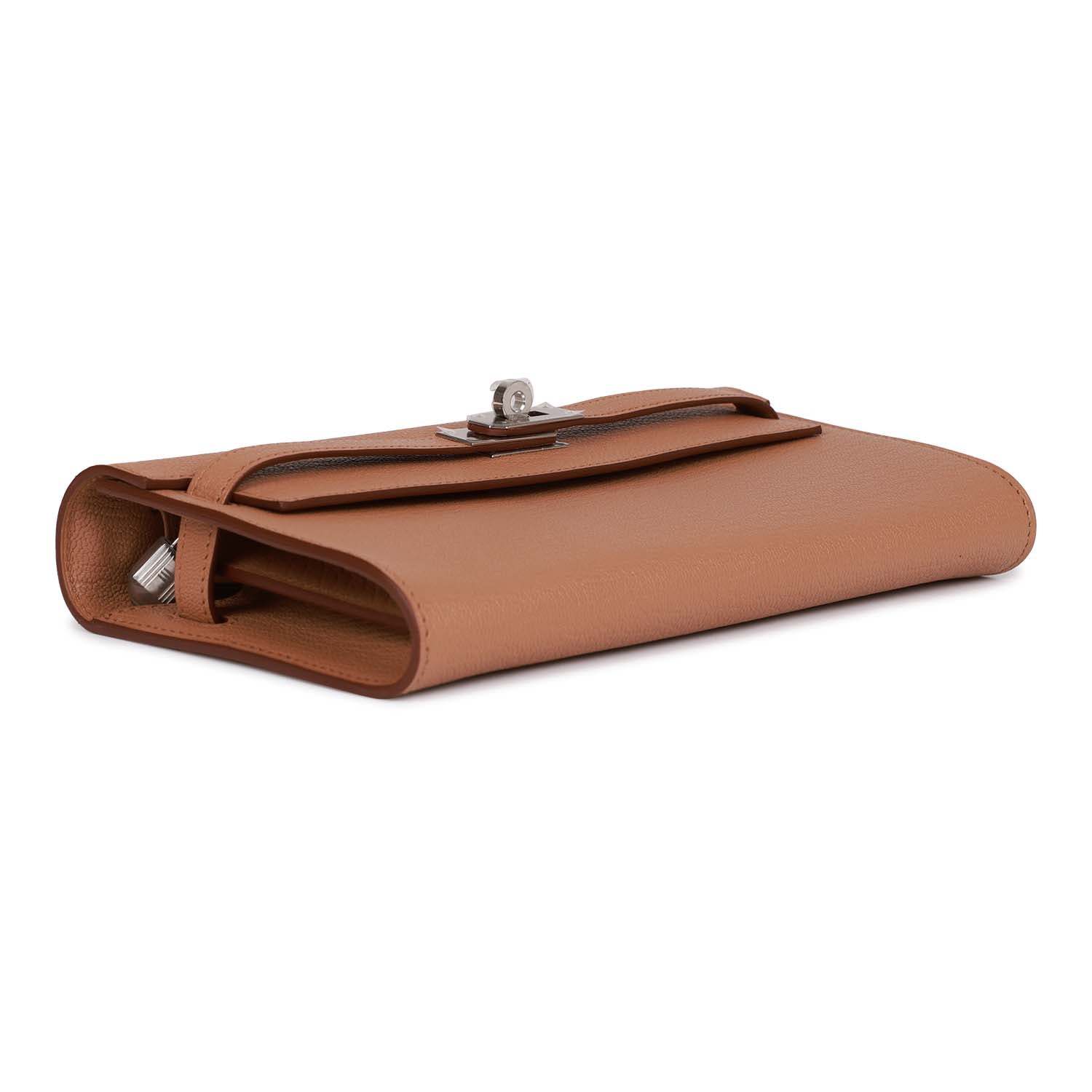 H Kelly Wallet To Go Quebracho Chevre Palladium Hardware