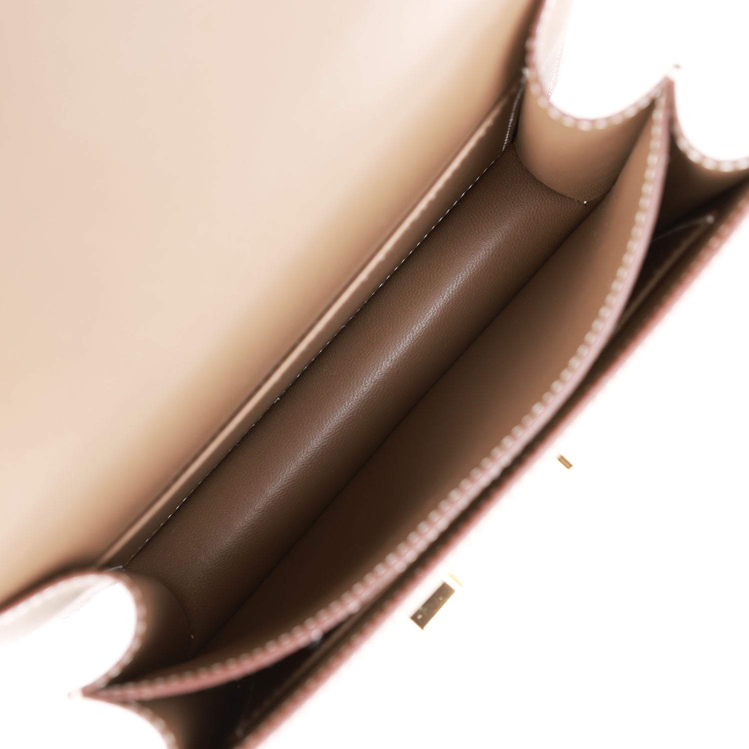 H Constance 18 Etoupe Epsom Gold Hardware