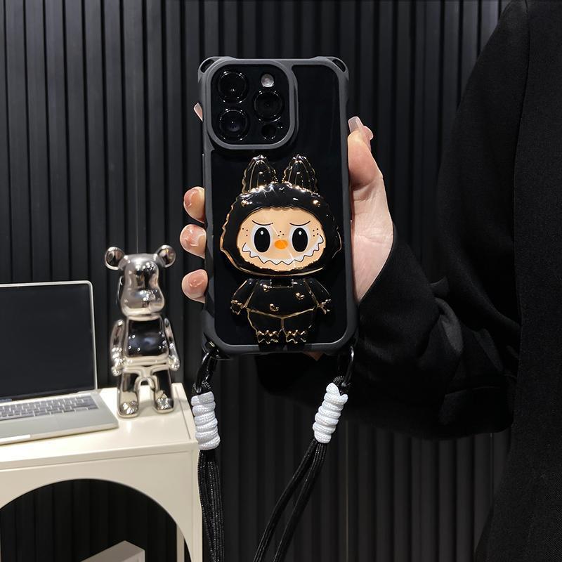 hard-shell-labubu-mirror-kickstand-iphone-case-rotatable-mirror-shockproof-design-3157