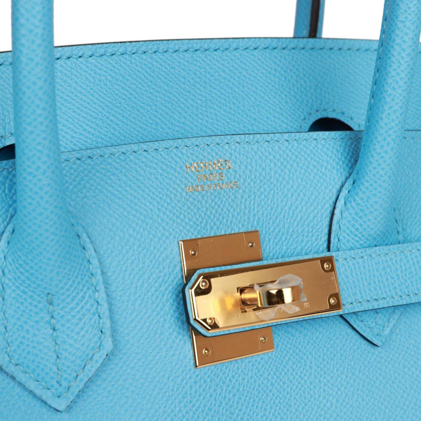 H Birkin 30 Celeste Epsom Gold Hardware