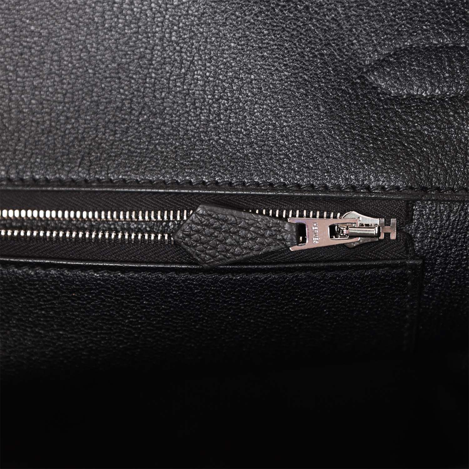H Birkin 35 Black Togo Palladium Hardware