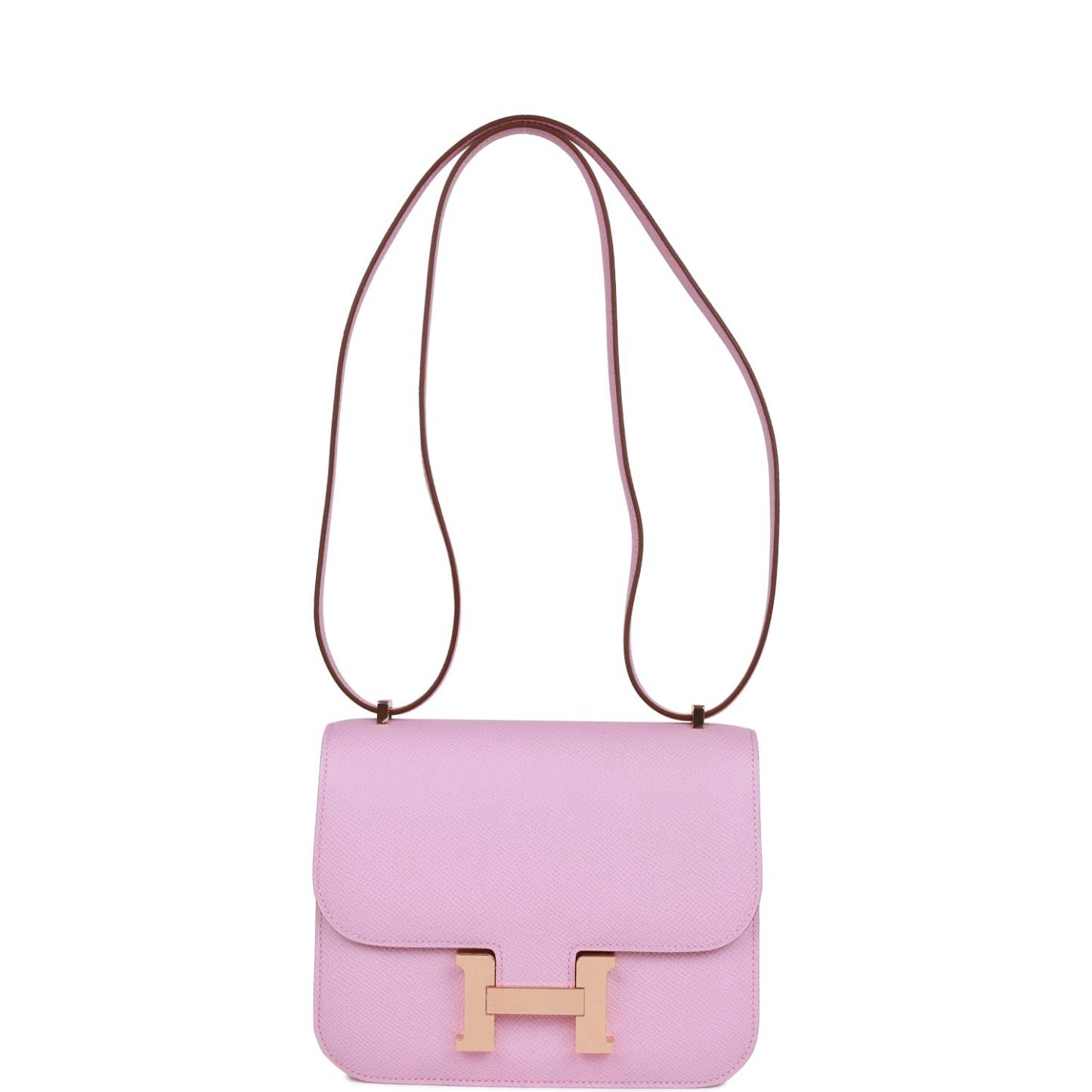 H Constance 18 Mauve Syestre Epsom Rose Gold Hardware