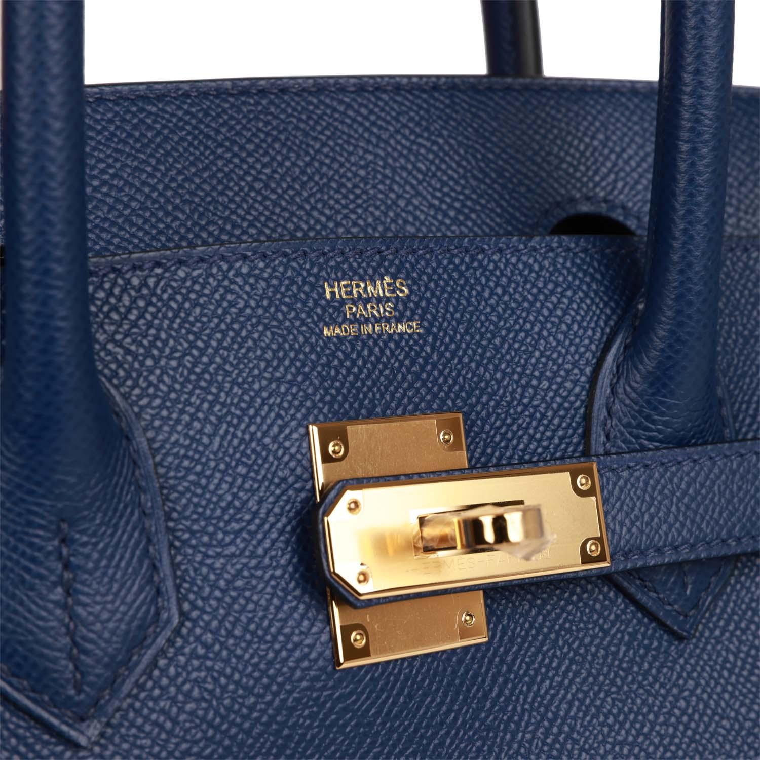 H Birkin 30 Bleu Saphir Epsom Gold Hardware