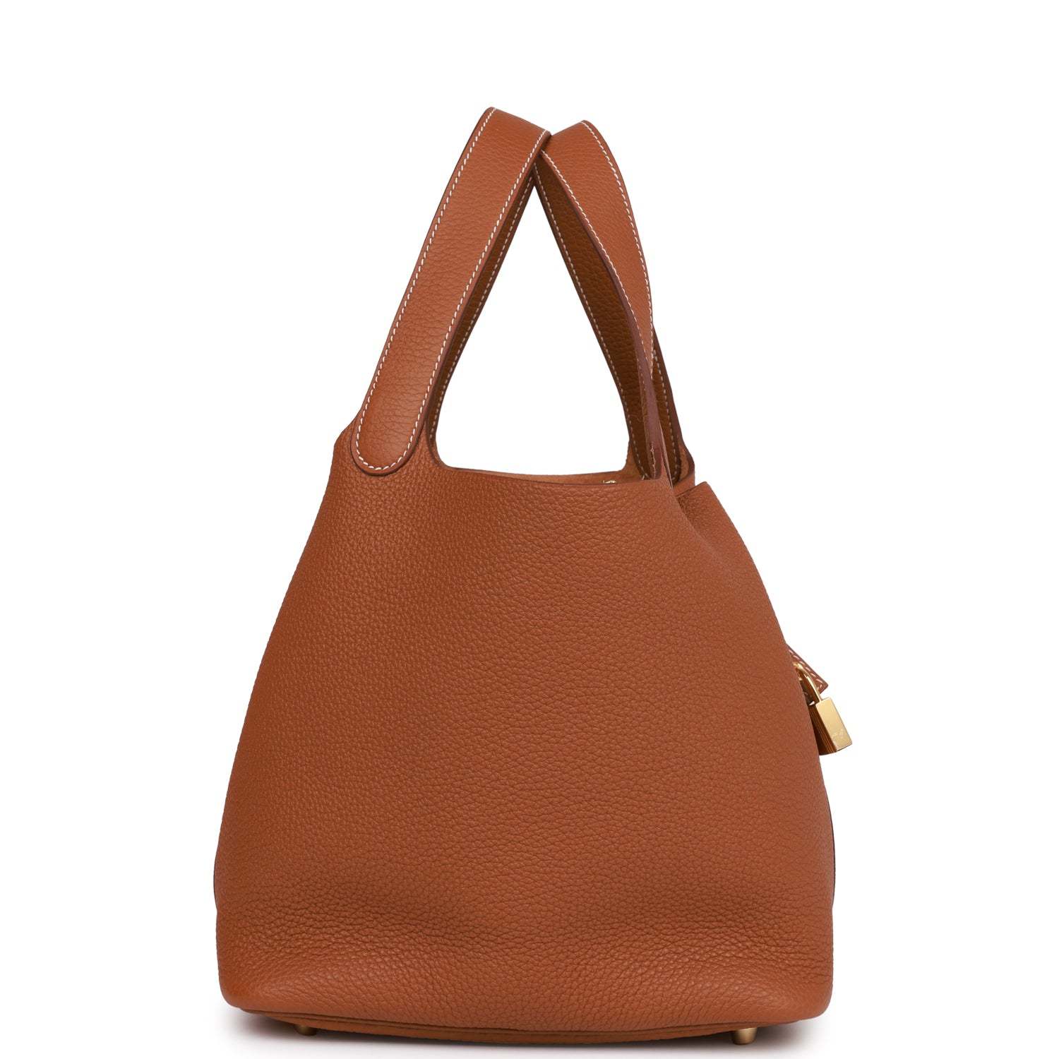 H Picotin Lock 22 Gold Clemence Gold Hardware