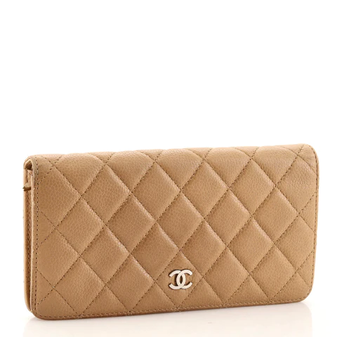 CC L-Yen Wallet Quilted Caviar