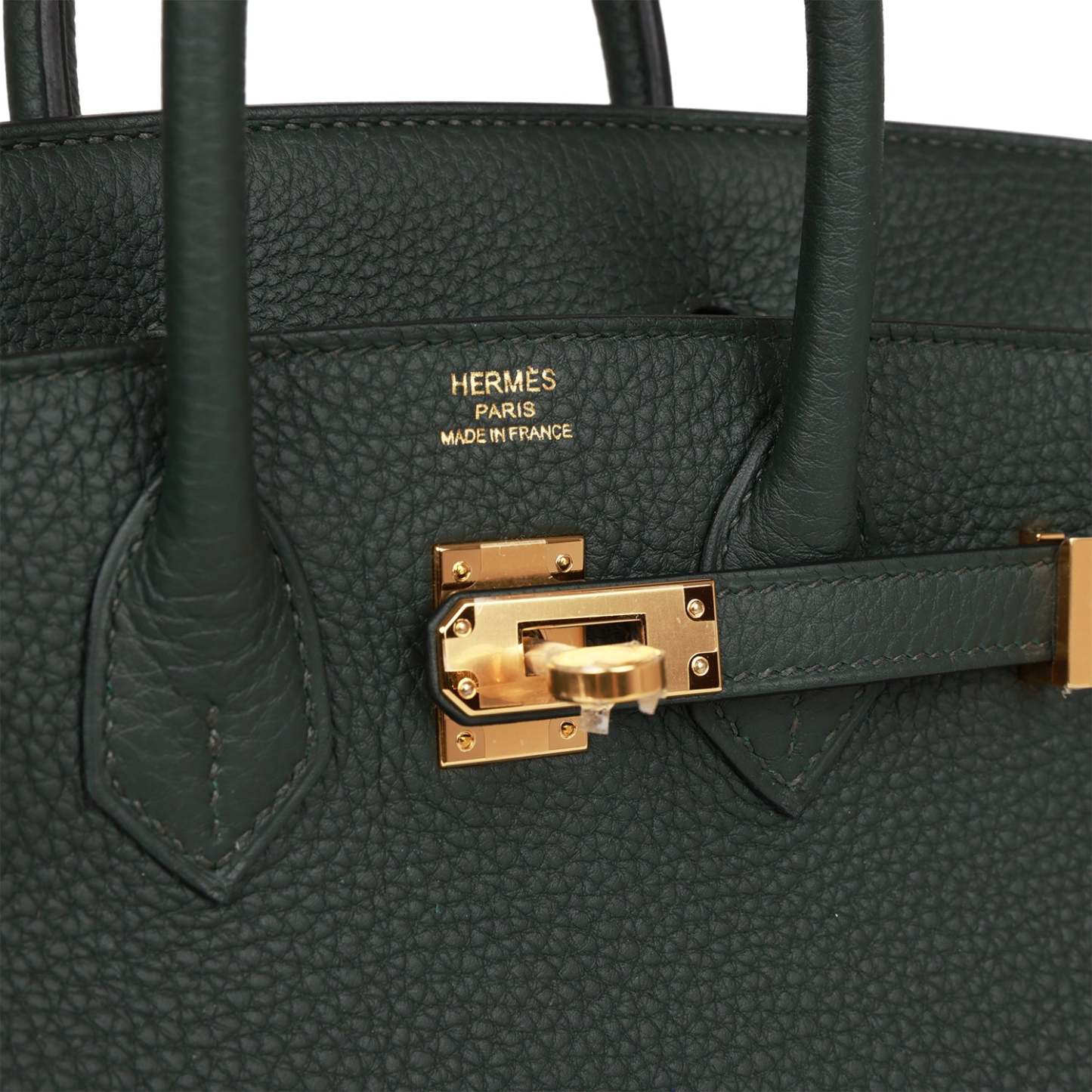 H Birkin 25 Vert Fonce Togo Gold Hardware