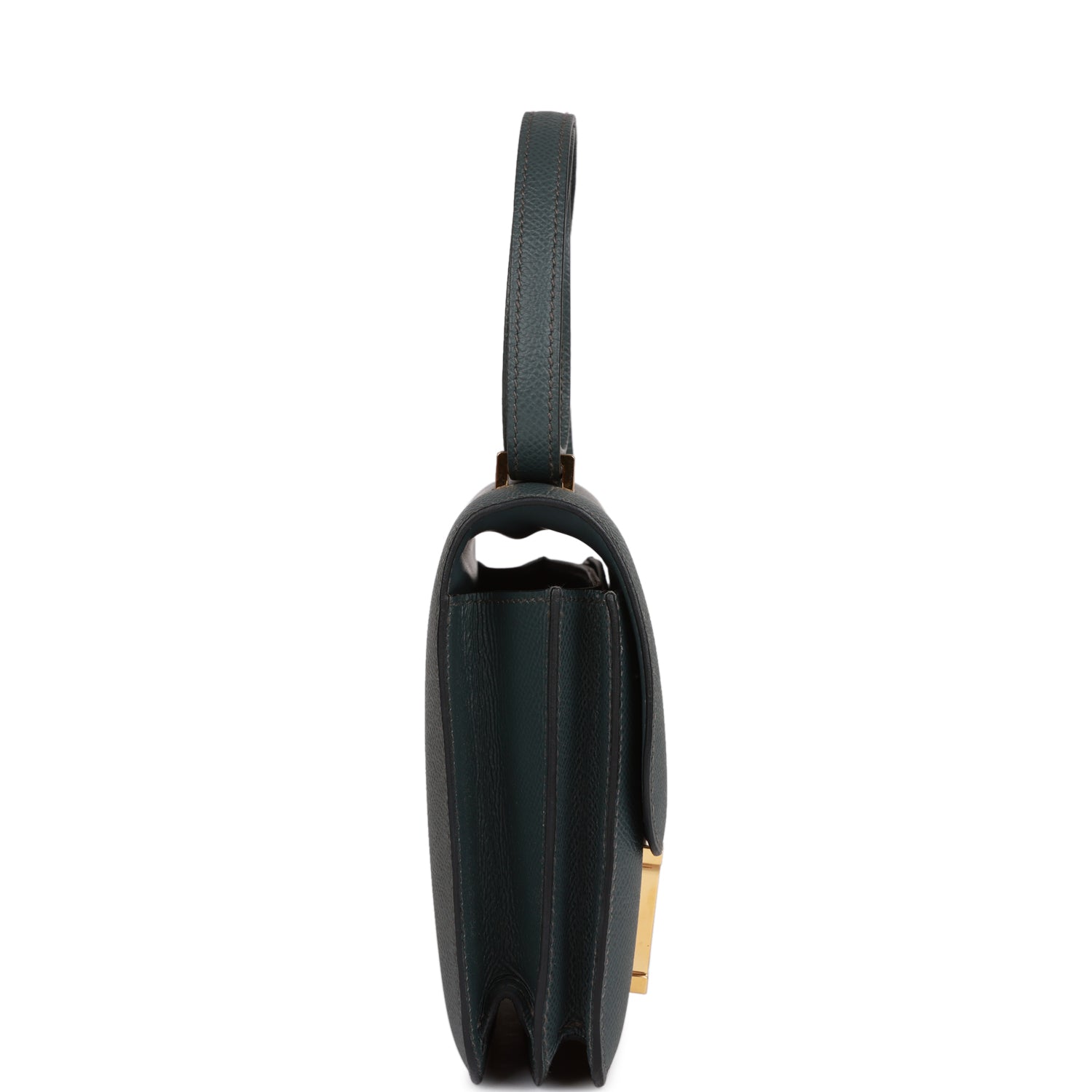 H Constance 18 Bleu Orage Epsom Gold Hardware