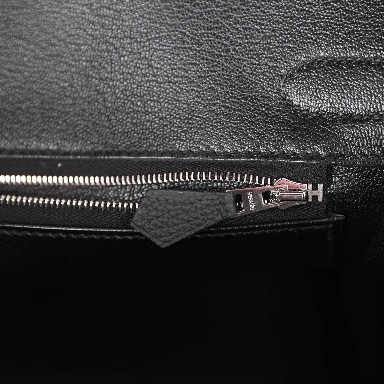 H Birkin 30 Black Togo Palladium Hardware