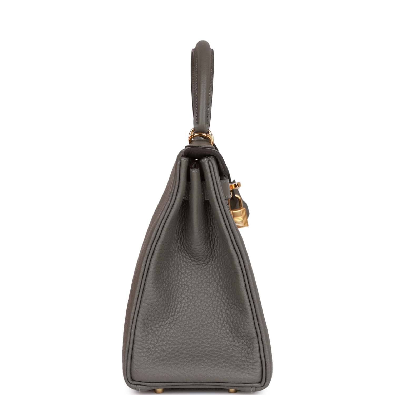 H Kelly Retourne 28 Gris Meyer Clemence Gold Hardware