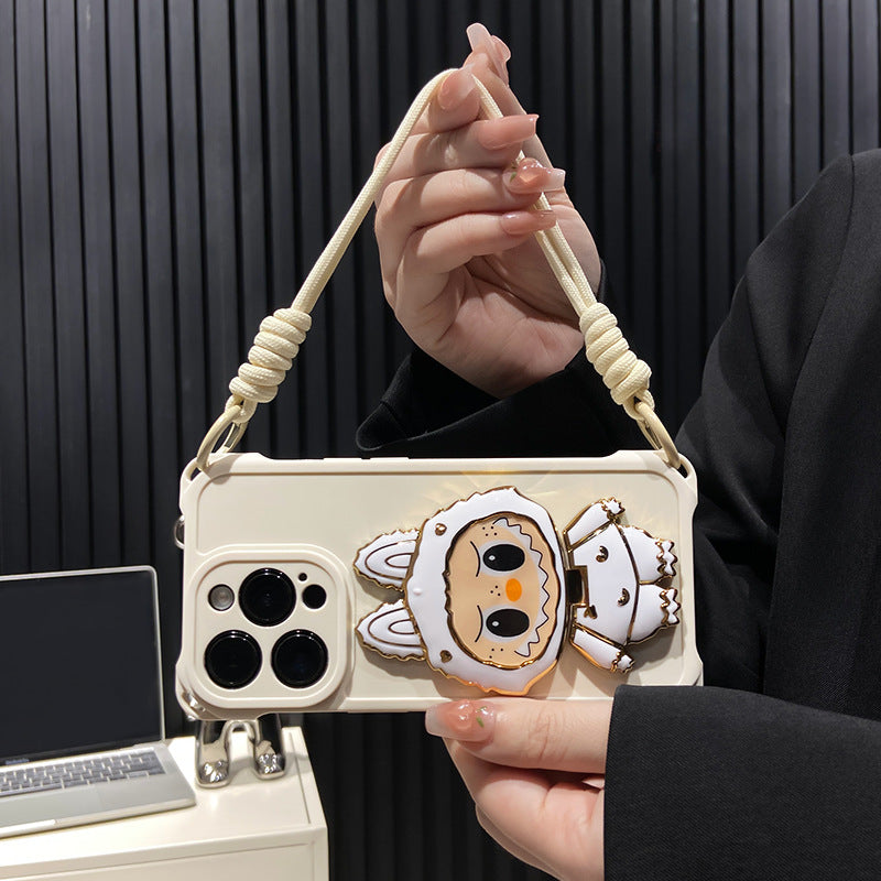 hard-shell-labubu-mirror-kickstand-iphone-case-rotatable-mirror-shockproof-design-3157