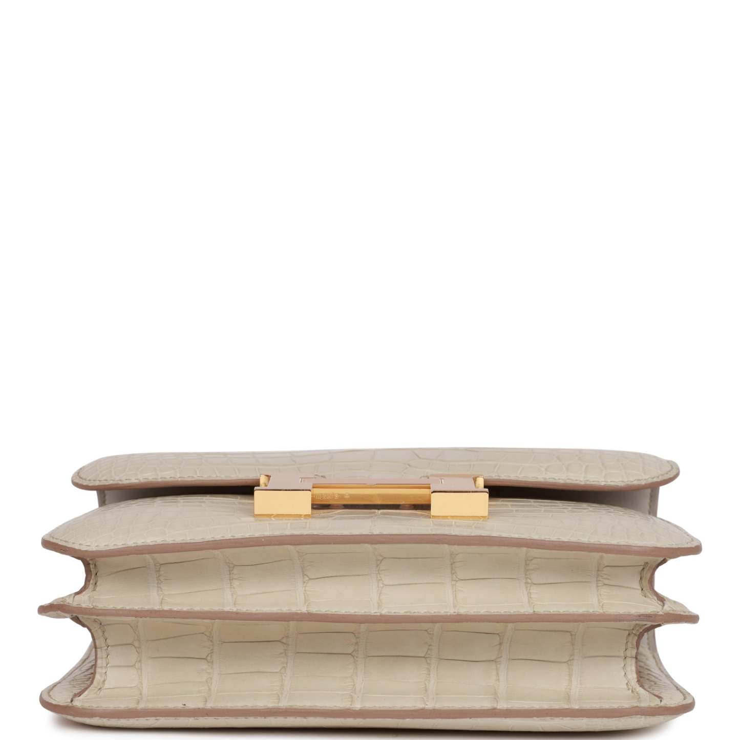 H Constance 18 Beton Matte Alligator Gold Hardware