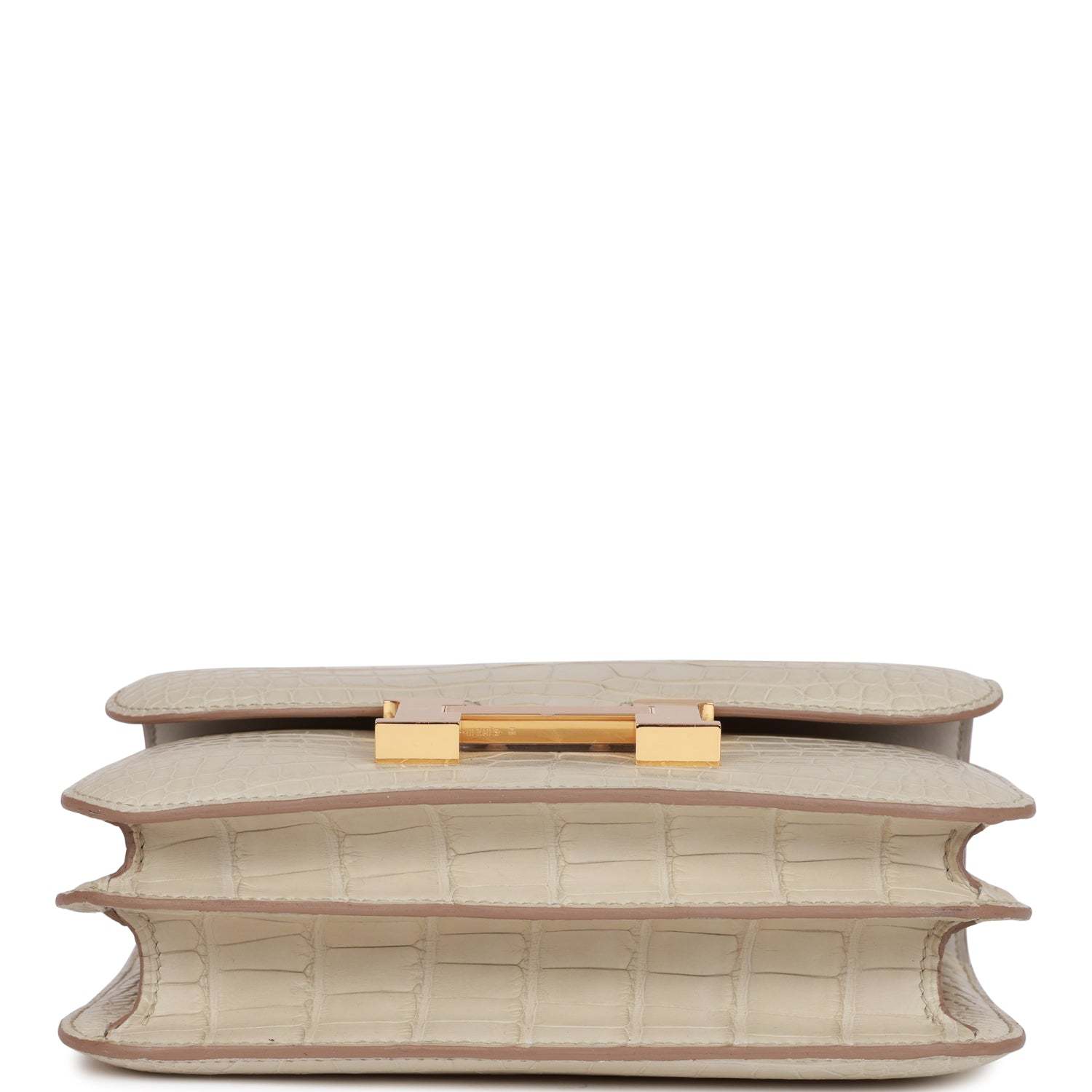 H Constance 18 Beton Matte Alligator Gold Hardware