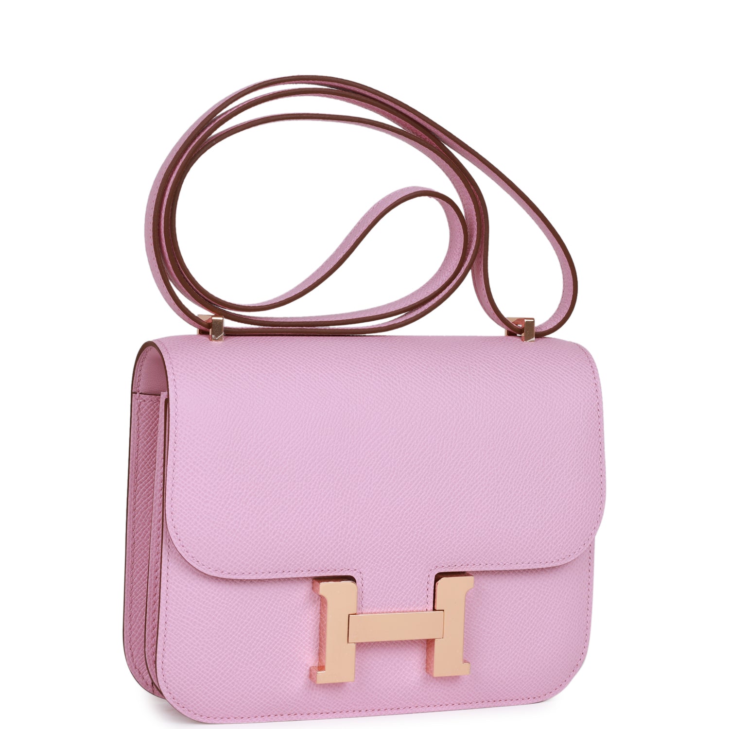 H Constance 18 Mauve Syestre Epsom Rose Gold Hardware