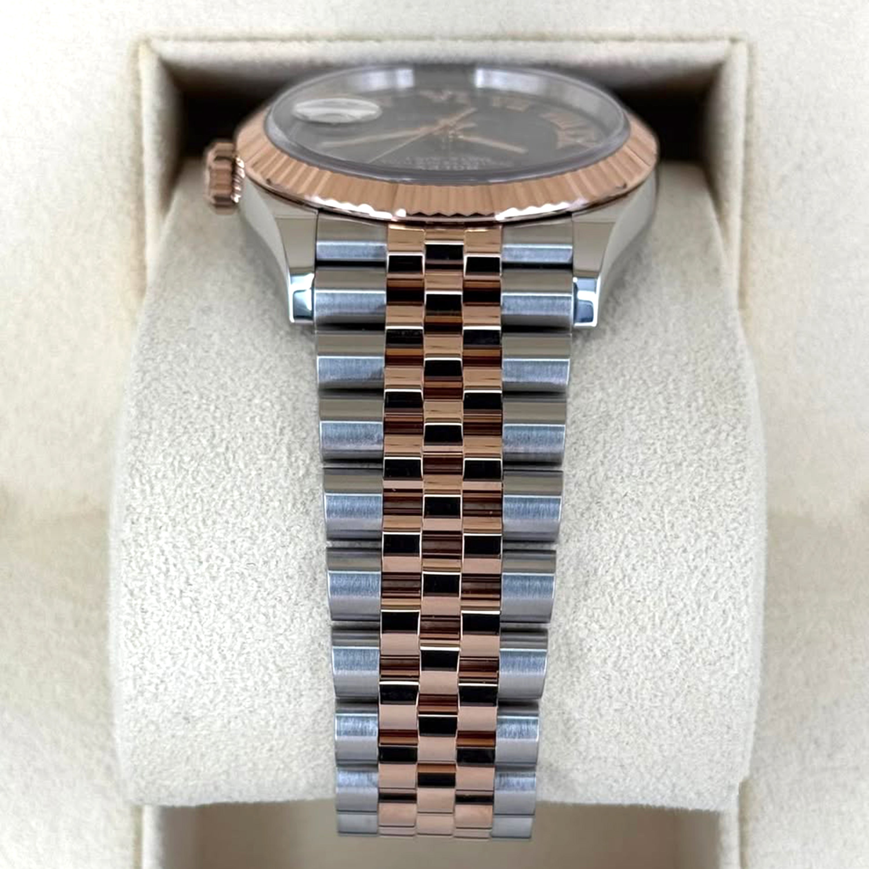 Rolex Datejust 36, 18k Everose Gold and Stainless Steel, 36mm, Ref# 126231-0023