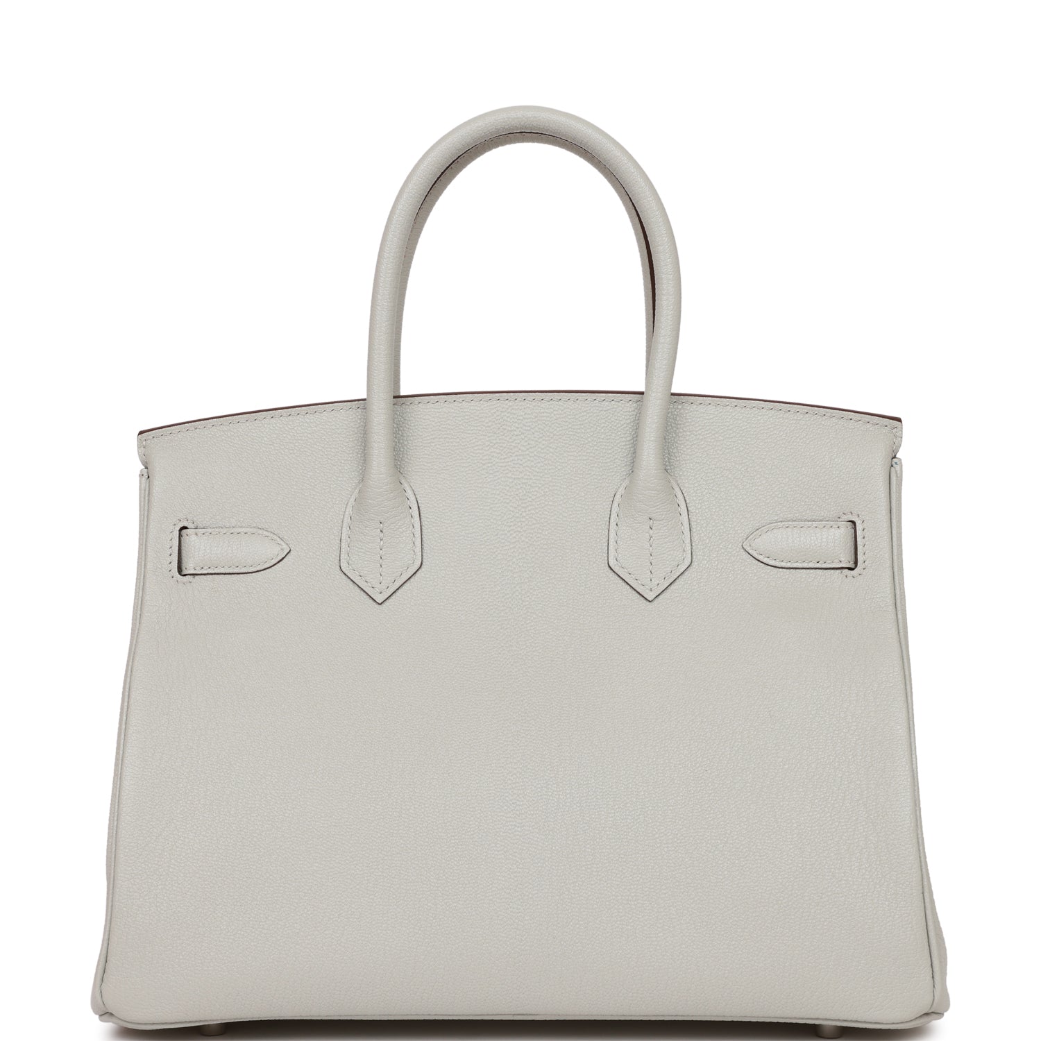 H Special Order (HSS) Birkin 30 Gris Perle Verso Chevre Brushed Palladium Hardware