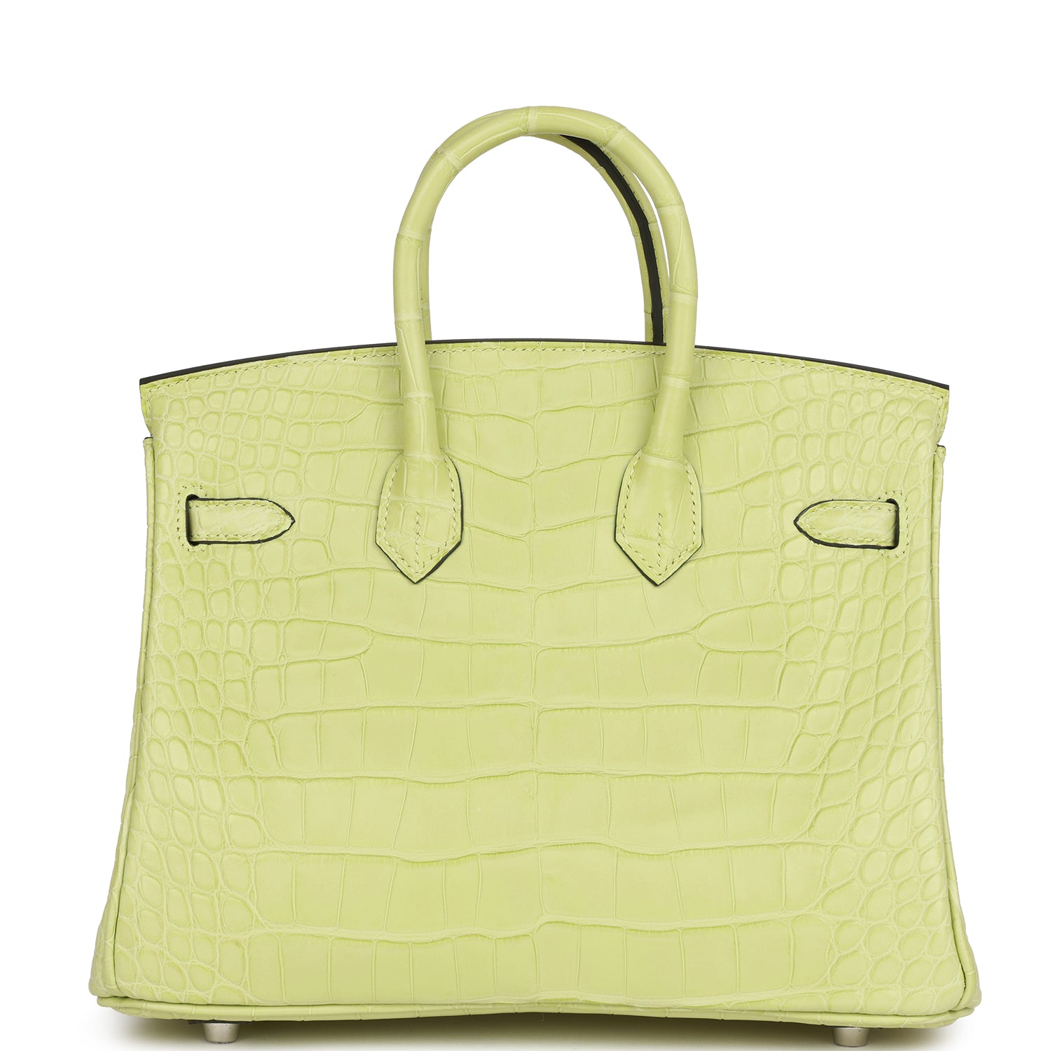 H Birkin 25 Jaune Bourgeon Matte Alligator Palladium Hardware