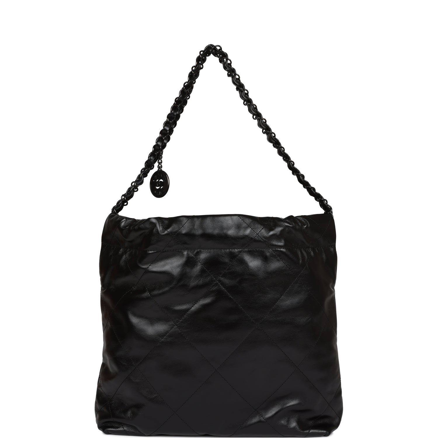 CC Small 22 Bag SO Black Calfskin Black Hardware