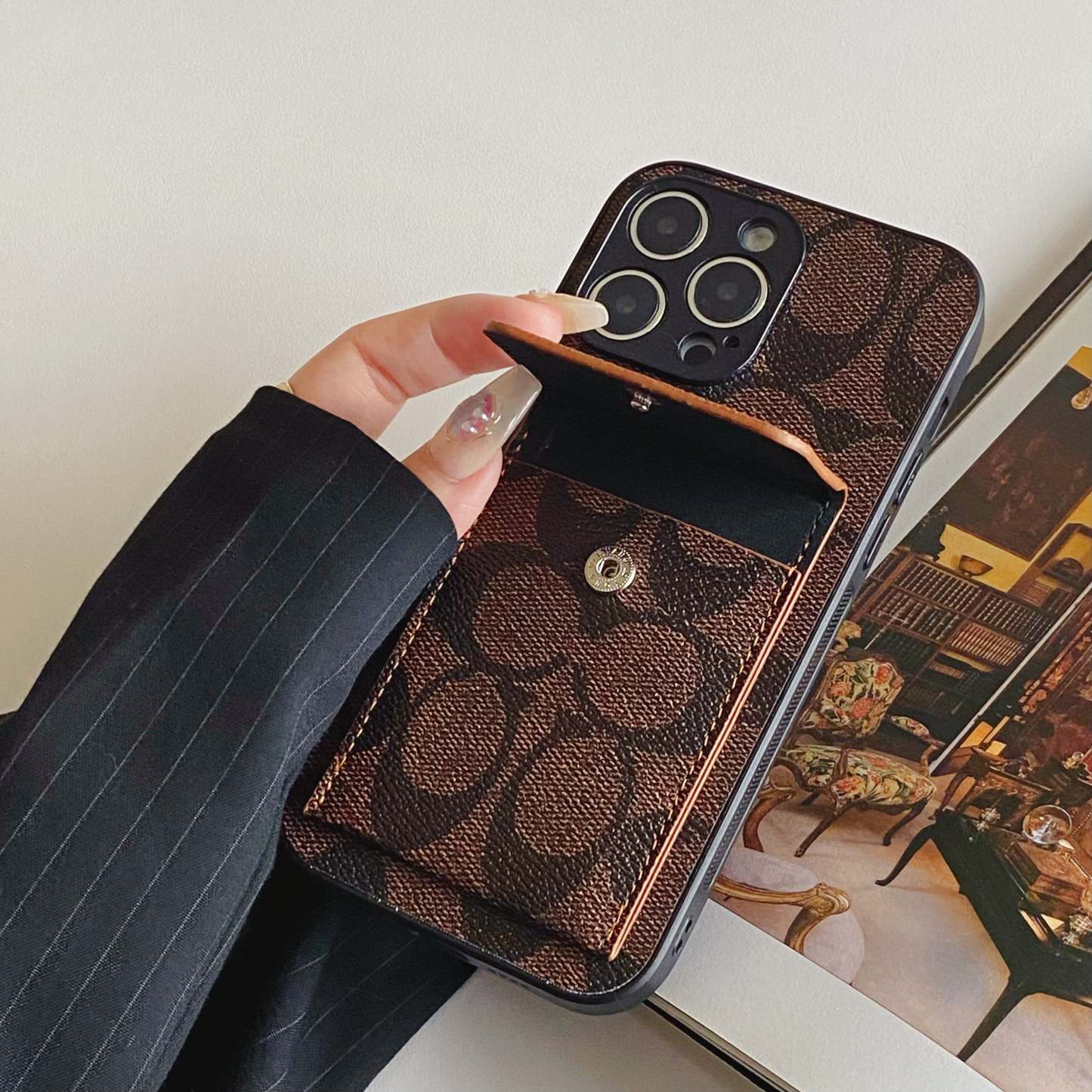 coach-iphone-case-with-wallet-dark-brown-hp240513-7359