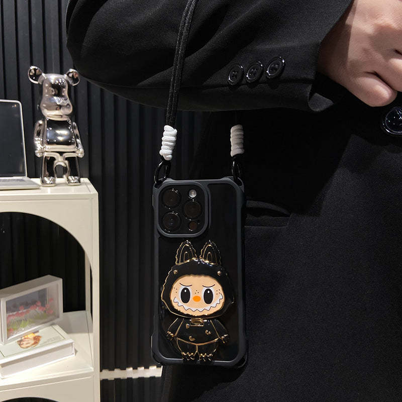 hard-shell-labubu-mirror-kickstand-iphone-case-rotatable-mirror-shockproof-design-3157