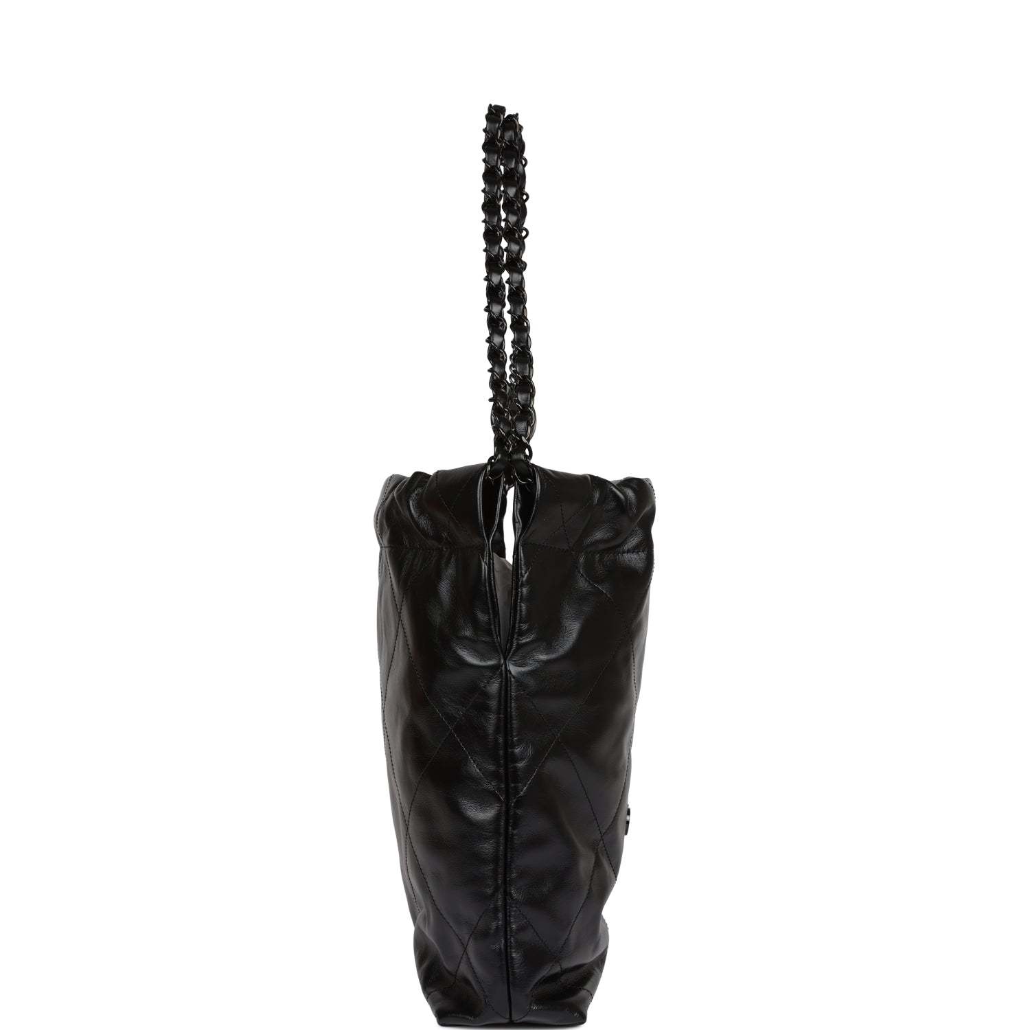 CC Small 22 Bag SO Black Calfskin Black Hardware