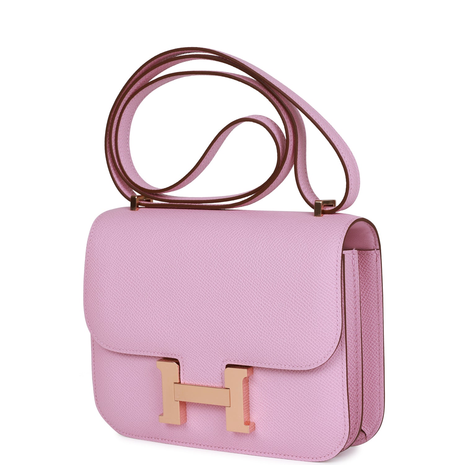 H Constance 18 Mauve Syestre Epsom Rose Gold Hardware