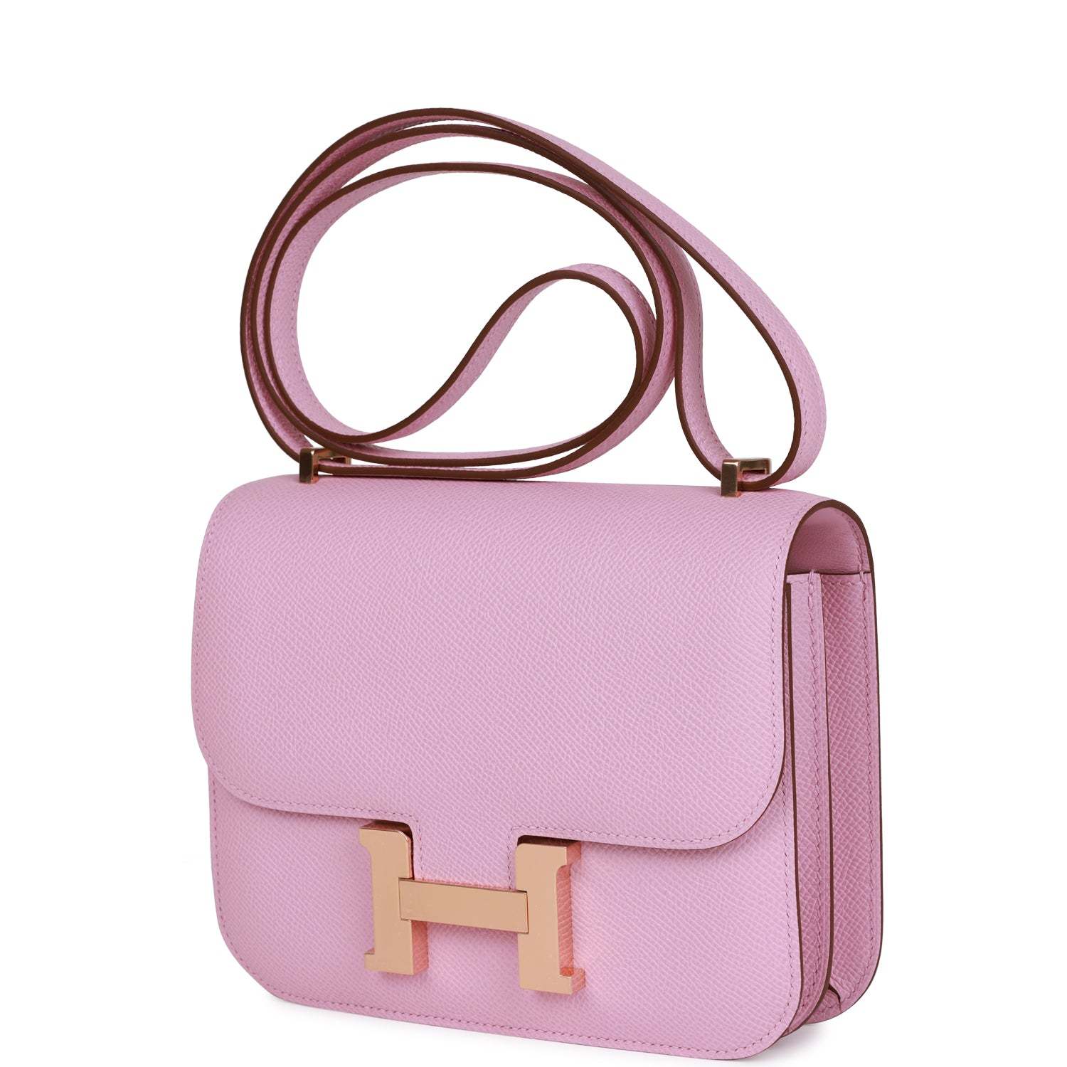 H Constance 18 Mauve Syestre Epsom Rose Gold Hardware