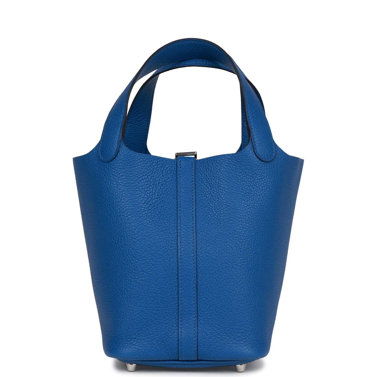 H Picotin Lock 18 Bleu France Clemence Palladium Hardware