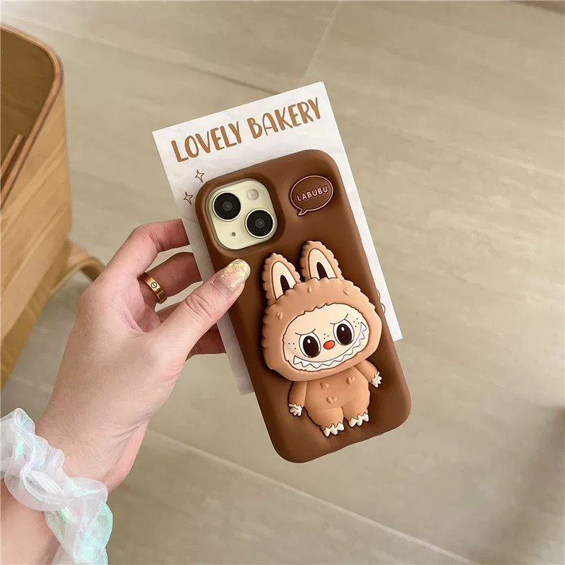 cute-cartoon-labubu-zimomo-silicone-with-stand-brown-pink-iphone-case-8529